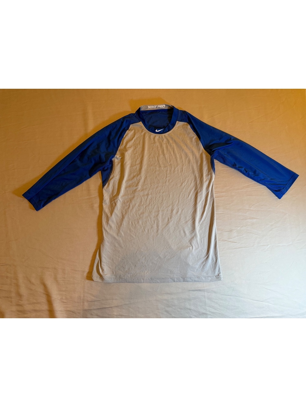 Nike Pro Dri-Fit Long Sleeve MLB Shirt Size Large Blue Gray